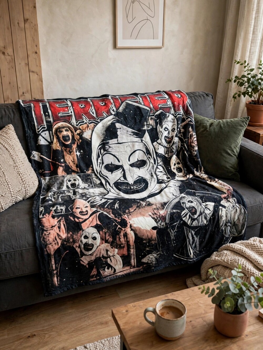 Horror Terrifier 60x80 Blanket Soft Fleece WILL NOT FADE MACHINE WASHABLE